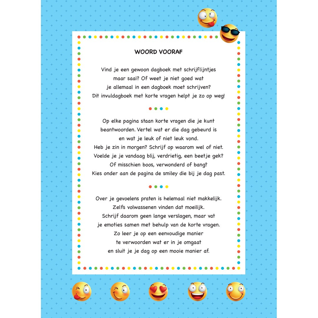 zo voelde ik mij vandaag - emotiedagboek voor kinderen