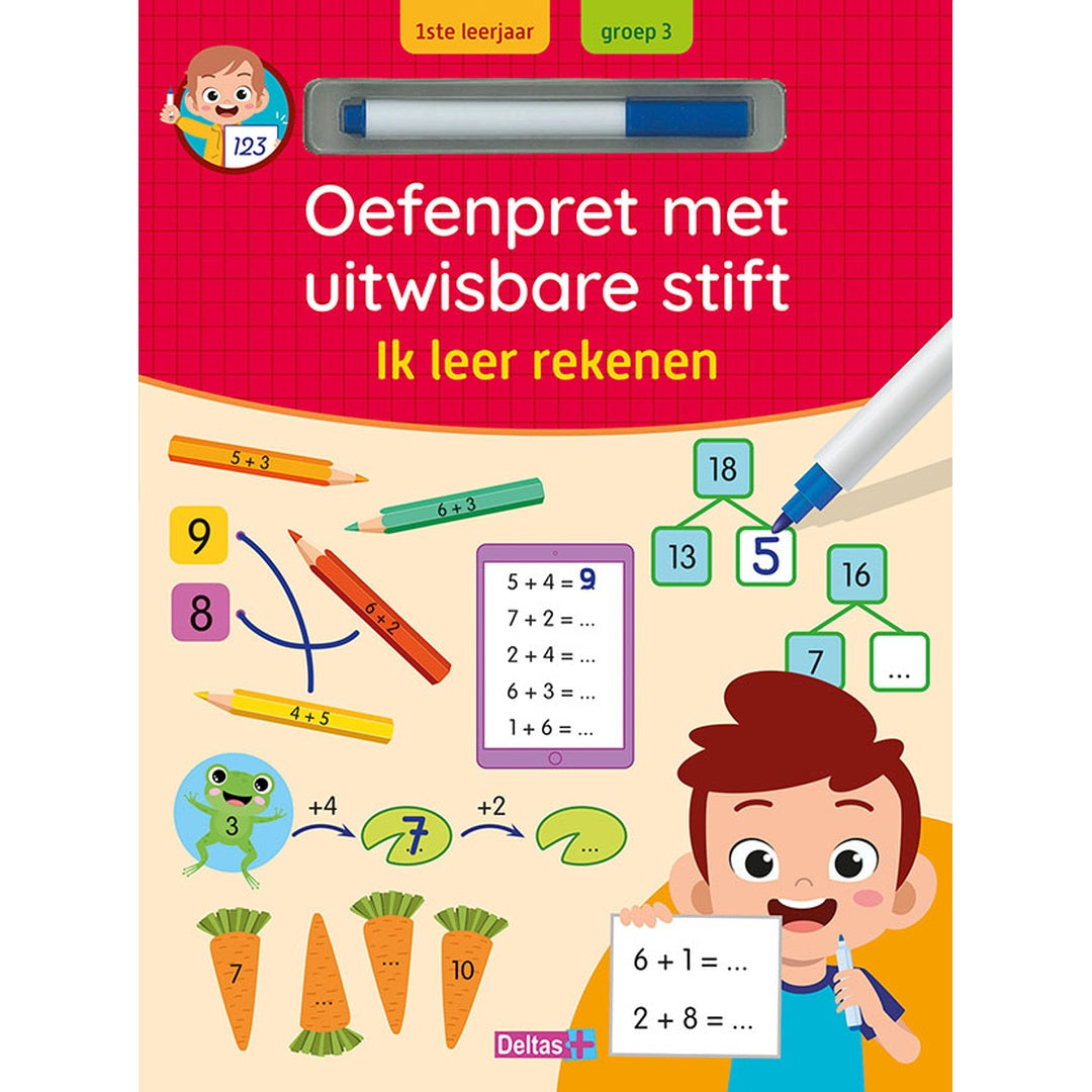 oefenpret met uitwisbare stift - ik leer rekenen