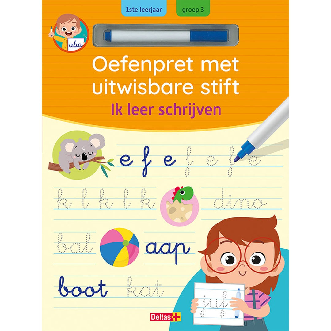 oefenpret met uitwisbare stift - ik leer schrijven
