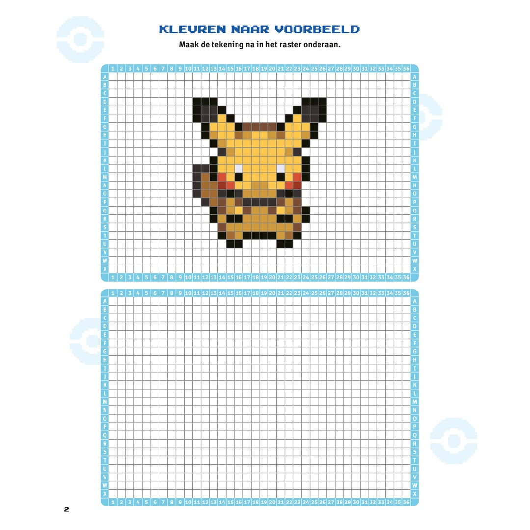 pokémon pixel kleurpret