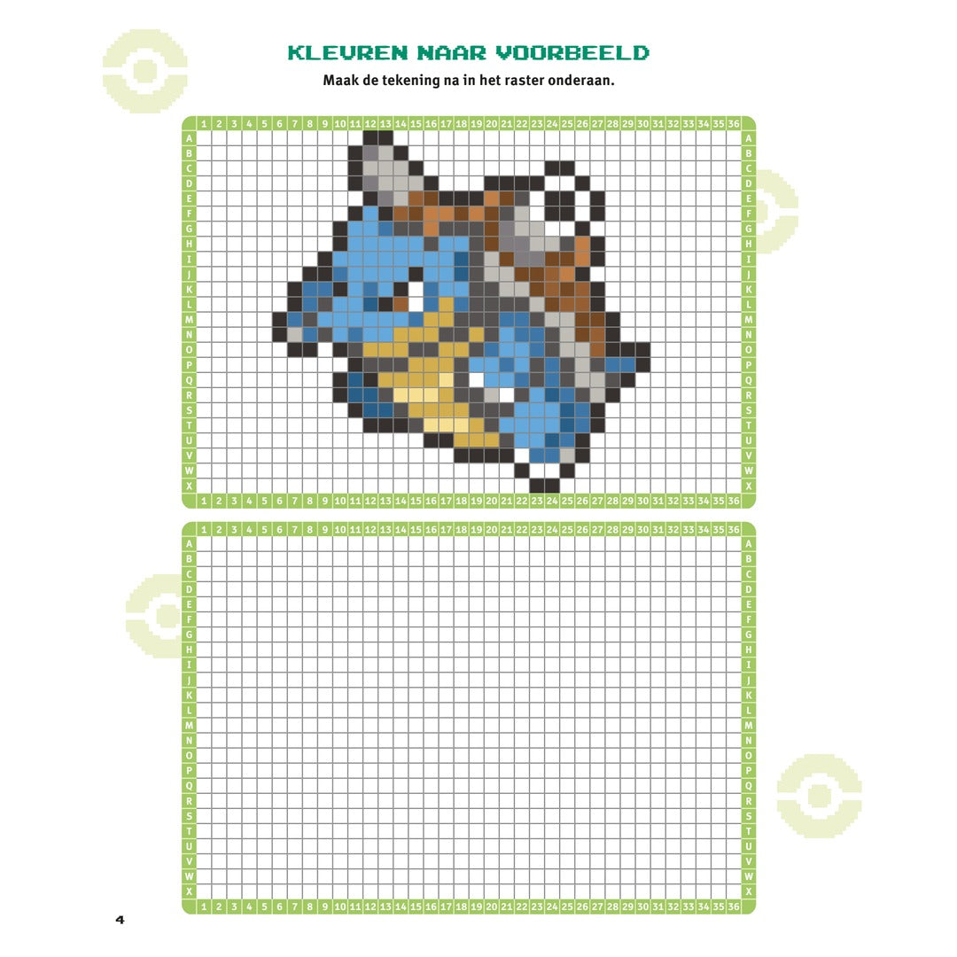 pokémon pixel kleurpret