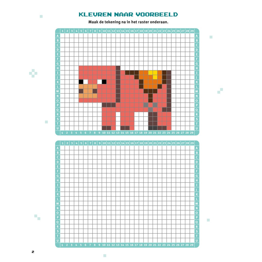 minecraft pixel kleurpret