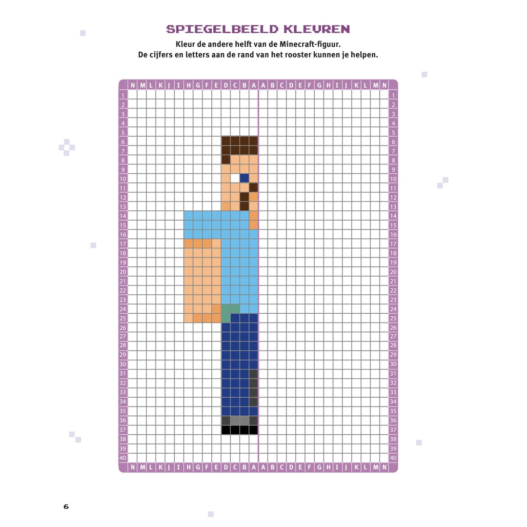 minecraft pixel kleurpret