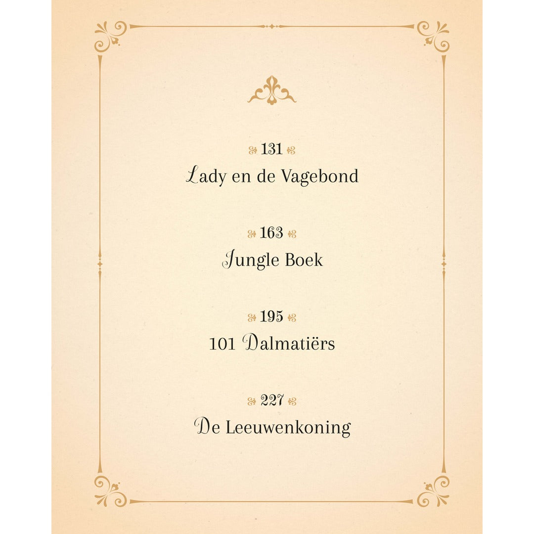 Het vervolg van de inhoudsopgave in Deltas Disney Het Betoverende Sprookjesboek