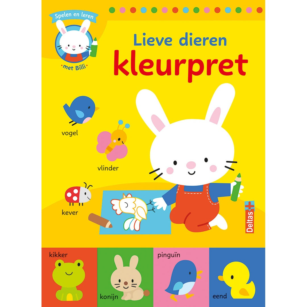 lieve dieren kleurpret - spelen en leren met billi