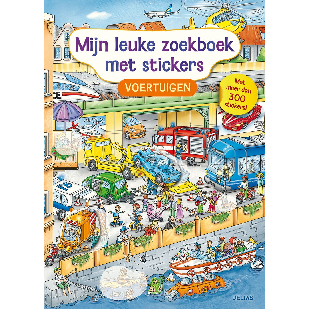 mijn leuke zoekboek met stickers - voertuigen