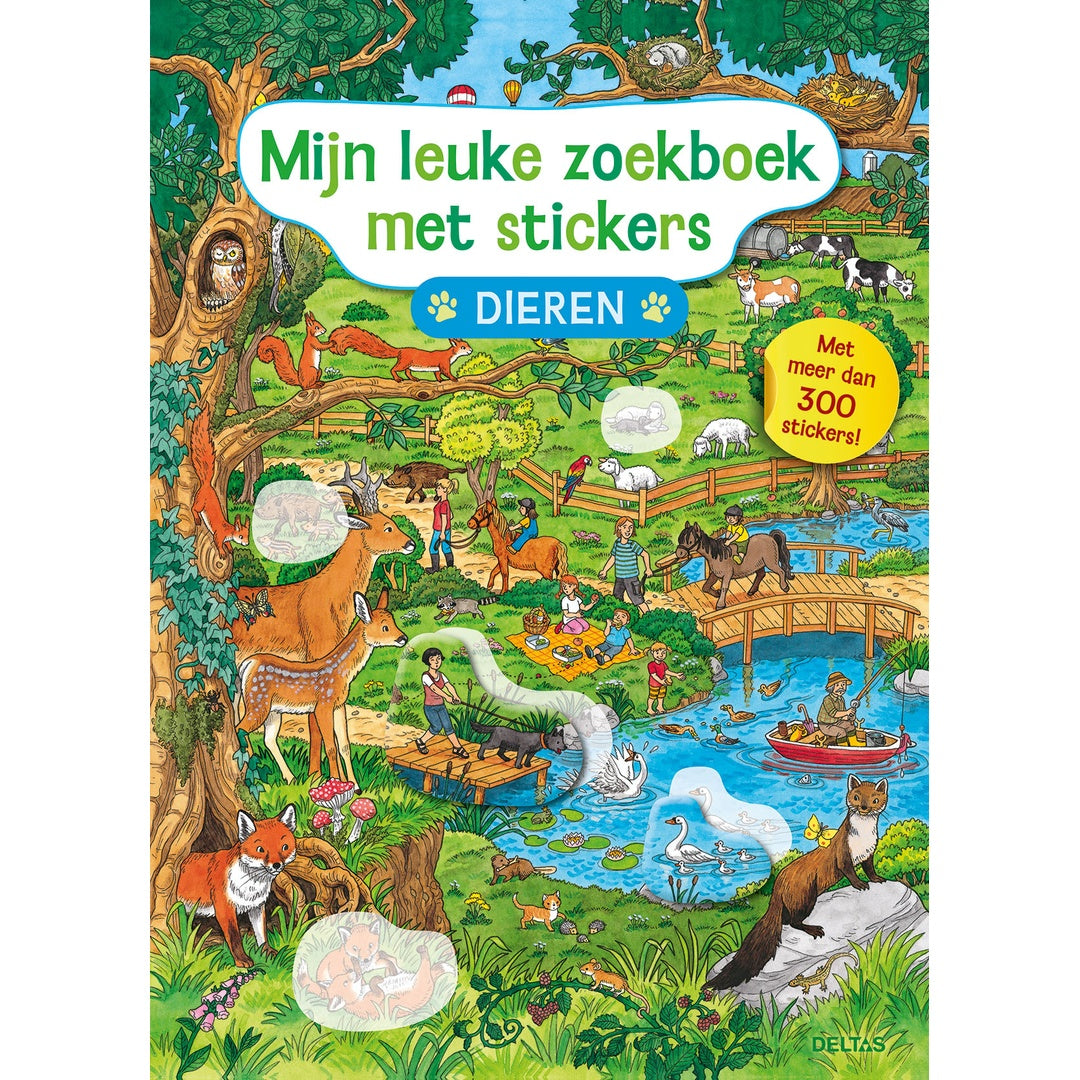 mijn leuke zoekboek met stickers - dieren