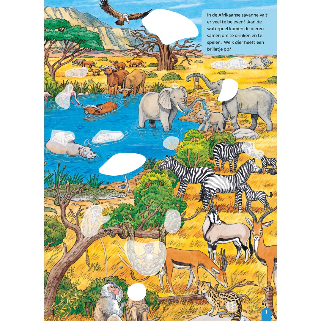 mijn leuke zoekboek met stickers - dieren