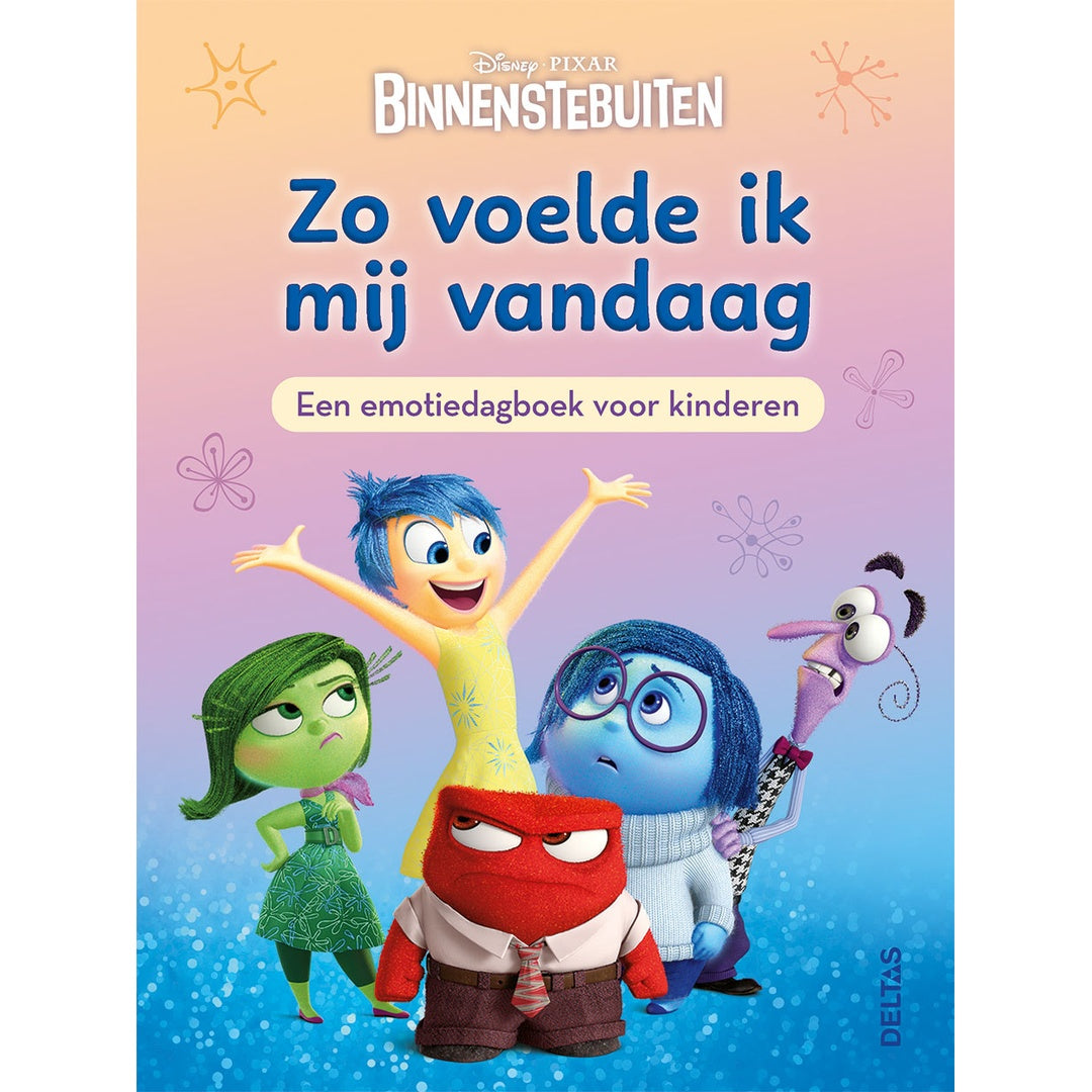 Deltas Disney Pixar Binnenstebuiten emotiedagboek voor kinderen met de bekende emoties op de kaft