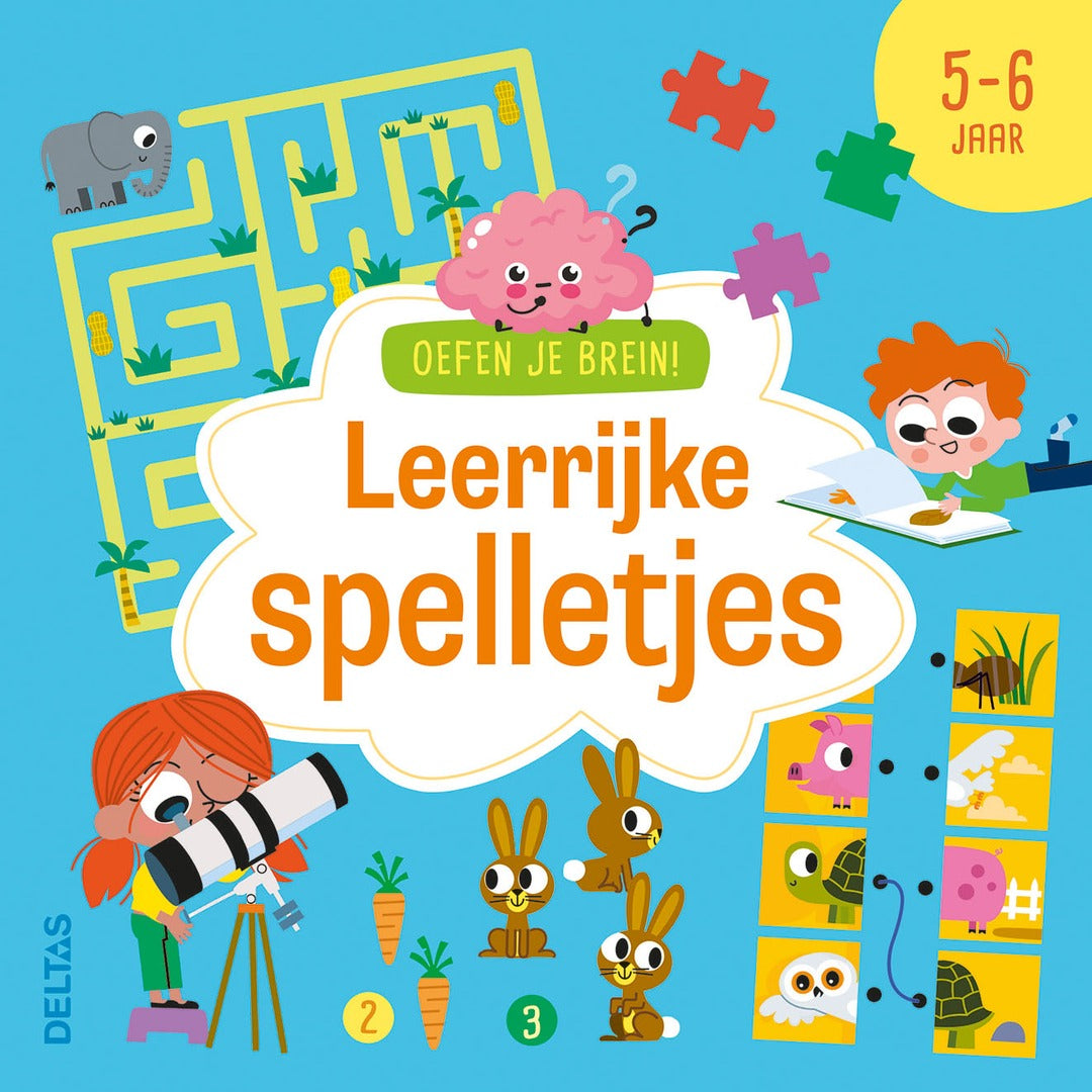 oefen je brein! leerrijke spelletjes 5-6 jaar