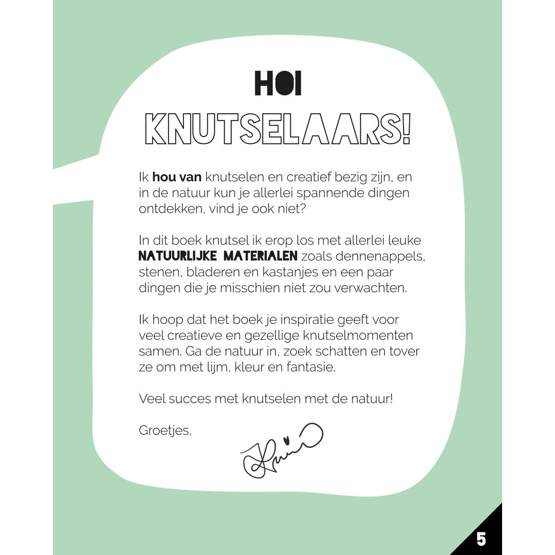 creatief knutselen met natuurmaterialen