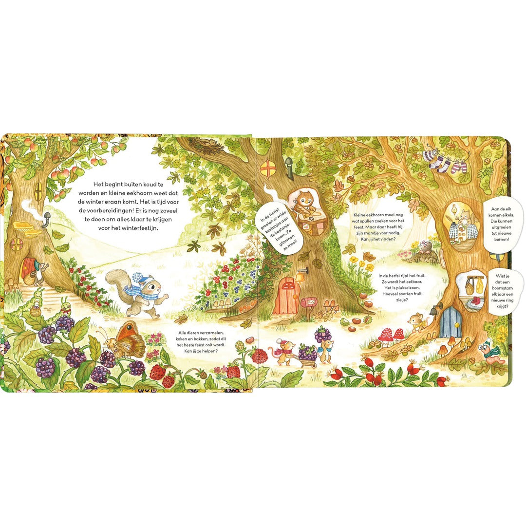 feest in het bos - een sfeervol boek met flapjes
