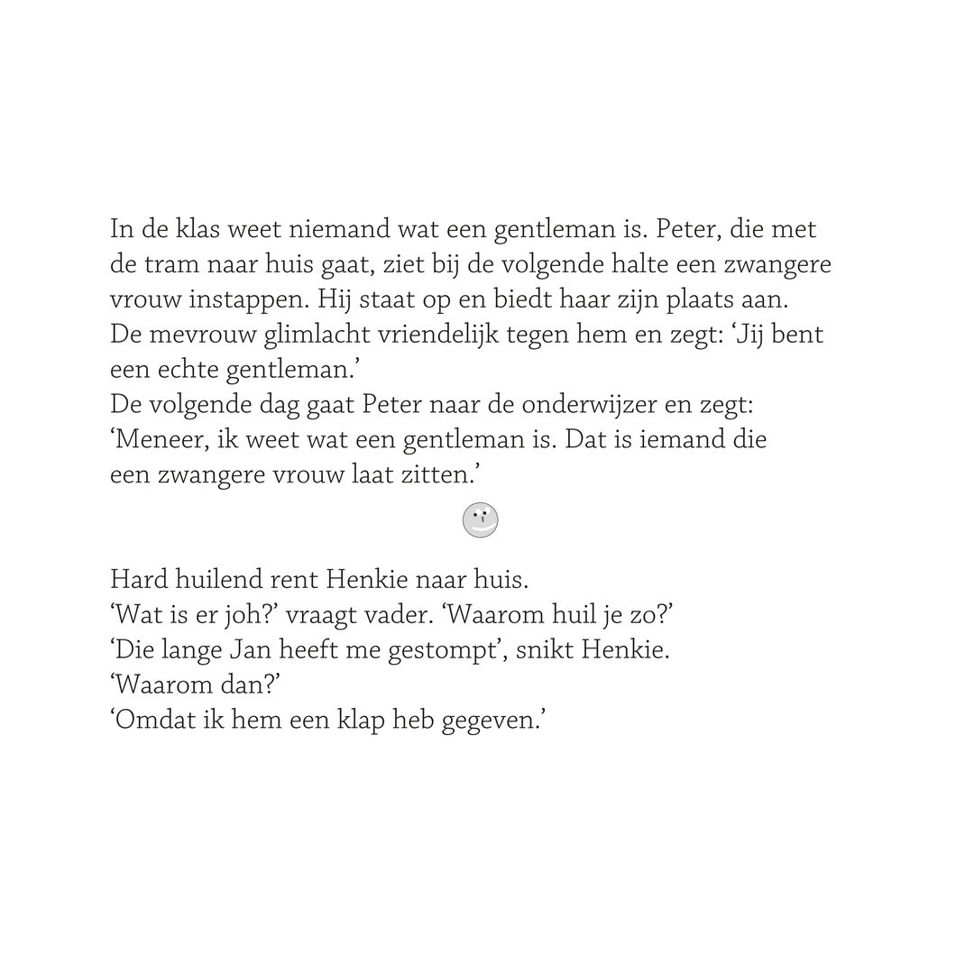 Detailpagina uit het kinderboek met grappige verhalen