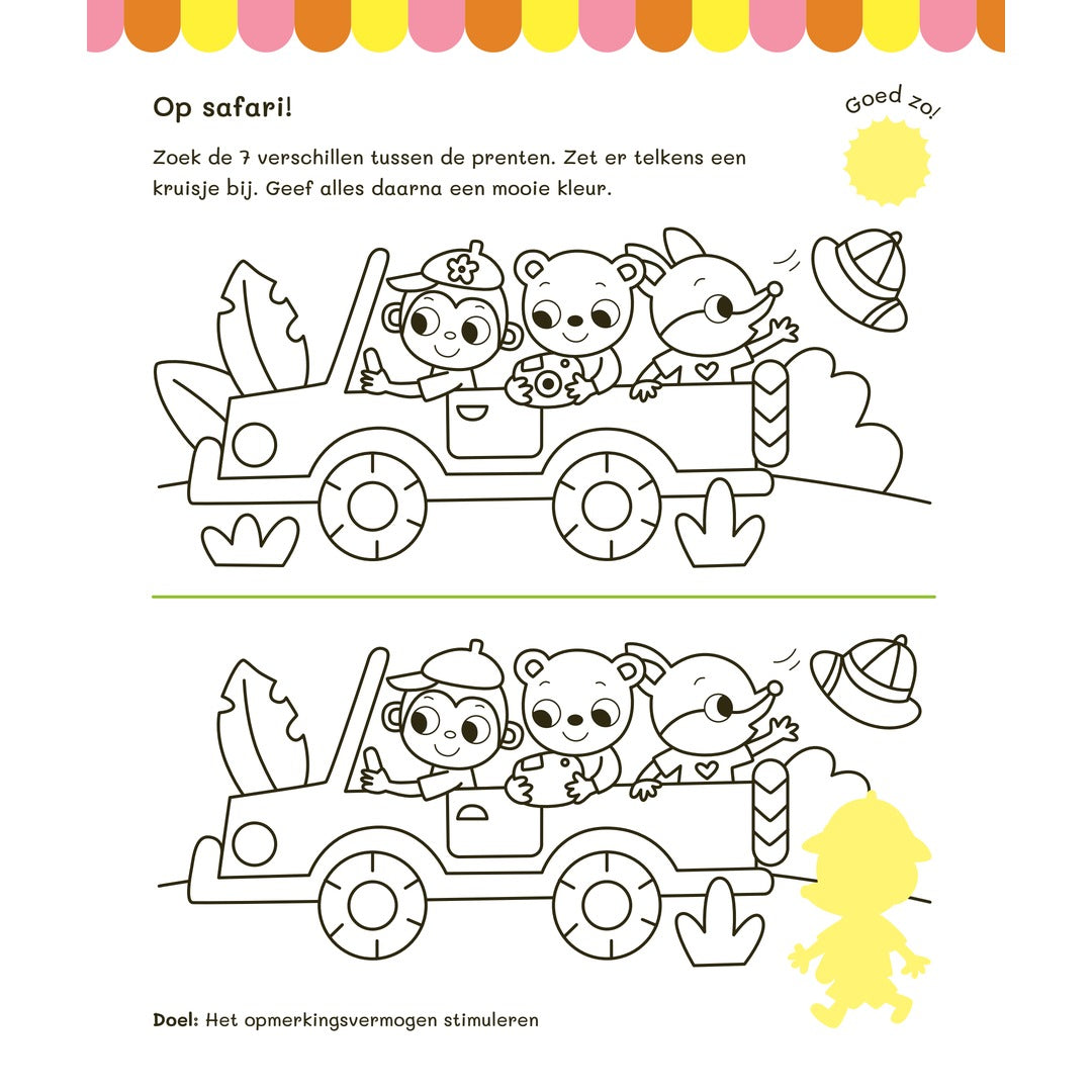 vakantie oefenboek met stickers - naar het 1ste leerjaar / naar groep 3