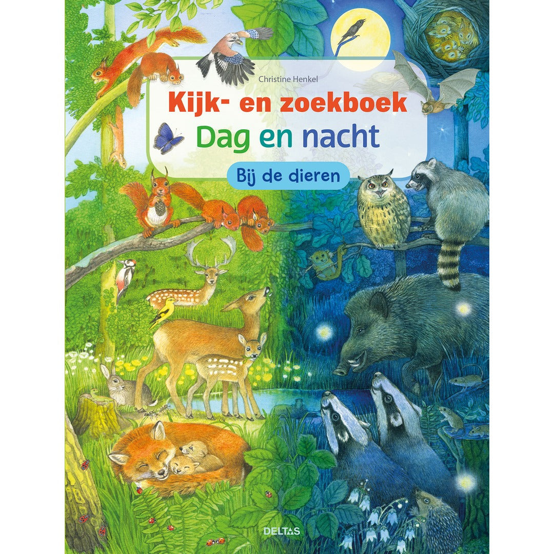 kijk- en zoekboek - dag en nacht - bij de dieren