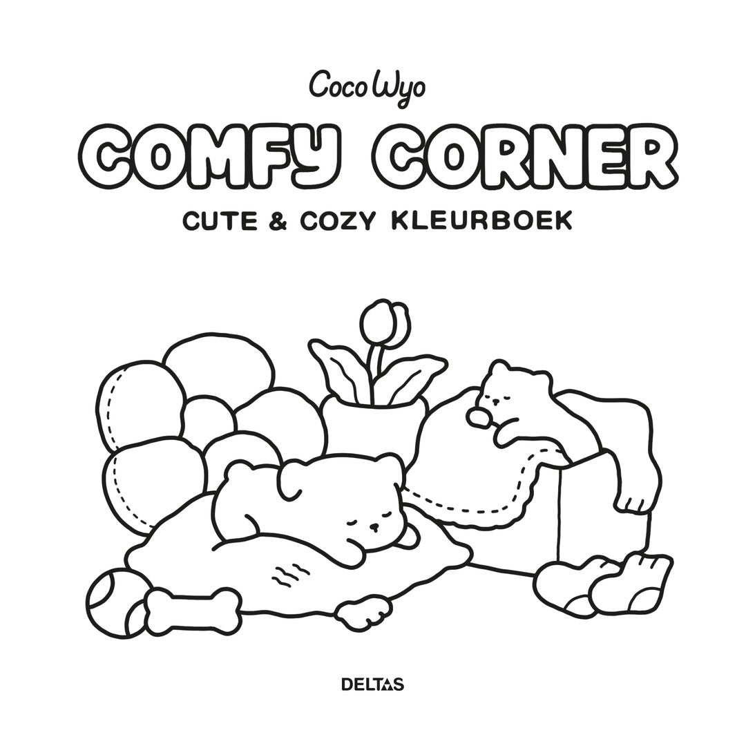 comfy corner cute & cozy kleurboek coco wyo