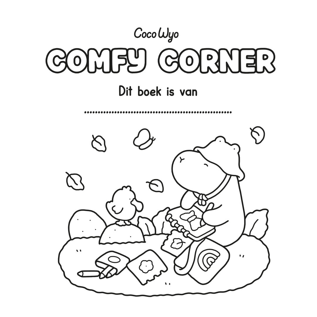 comfy corner cute & cozy kleurboek coco wyo