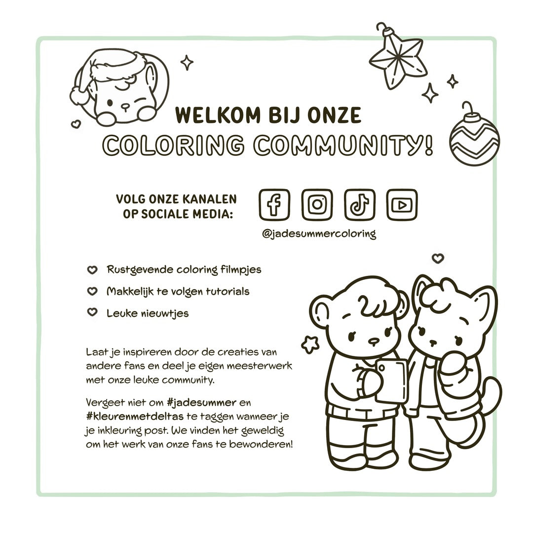 cozy christmas adventskalender om in te kleuren jade summer