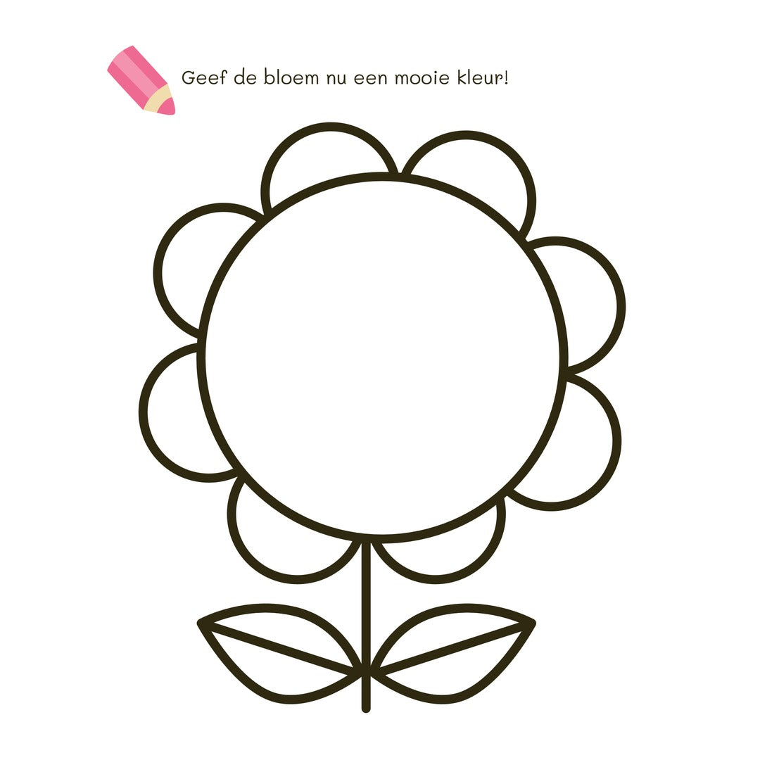 allereerste stickerpret met kleurrijke cirkels