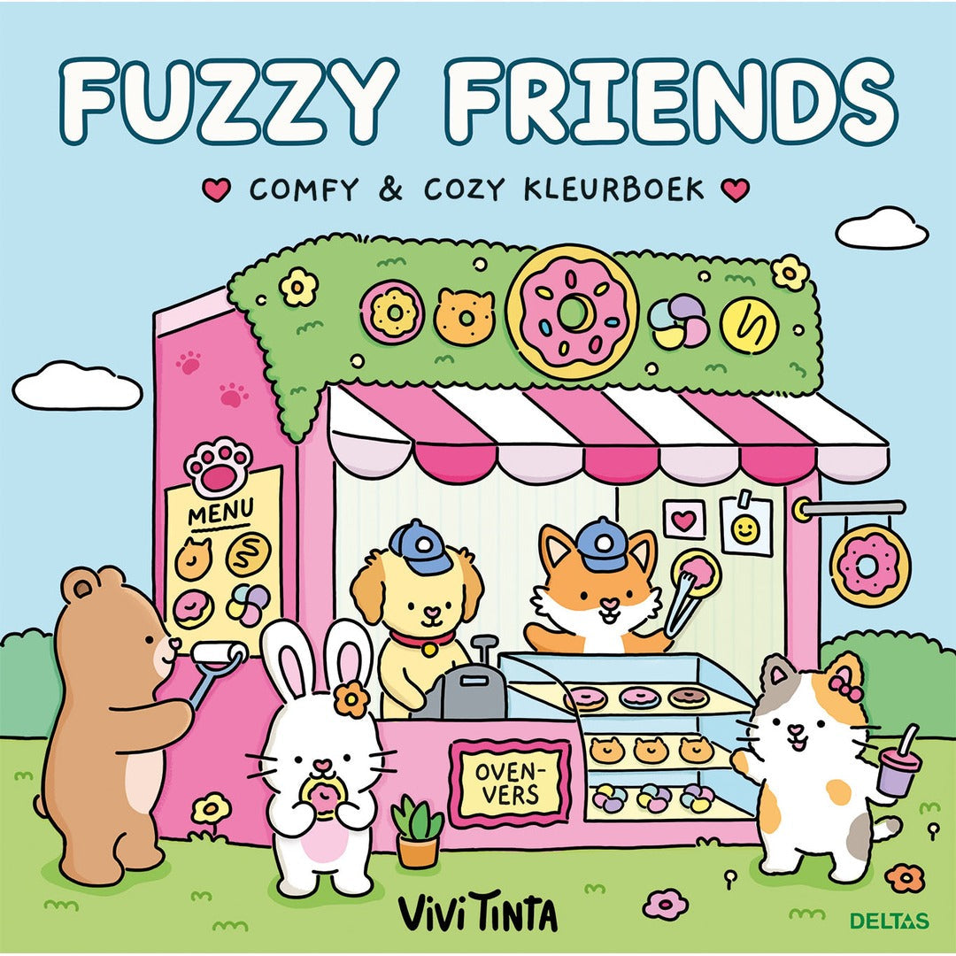 fuzzy friends comfy & cozy kleurboek vivi tinta