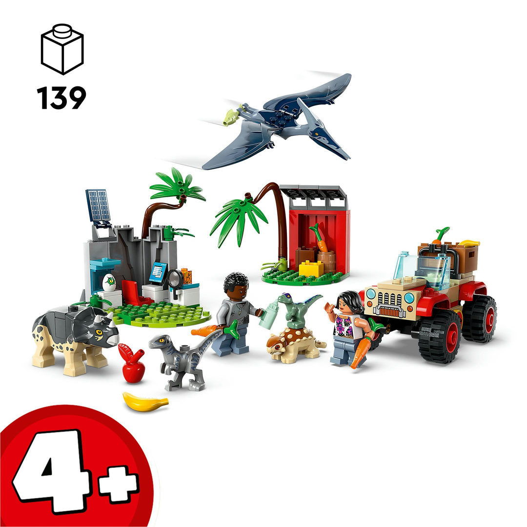 LEGO jurassic world reddingscentrum voor babydinosaurussen