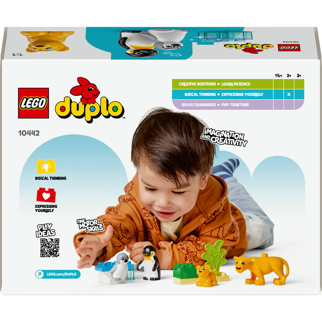 LEGO DUPLO stad families van wilde dieren pinguïns en leeuwen
