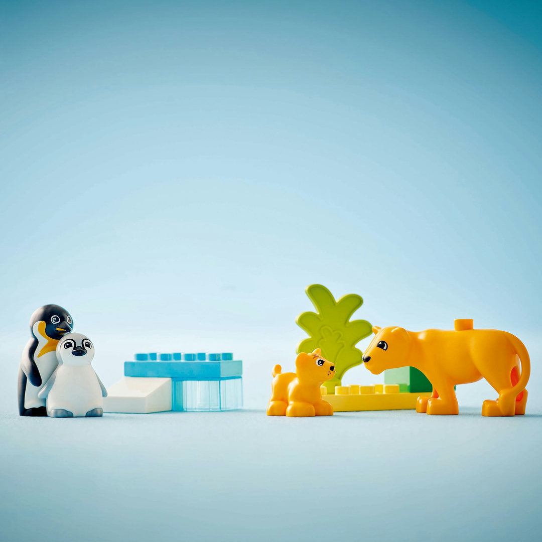 LEGO DUPLO stad families van wilde dieren pinguïns en leeuwen
