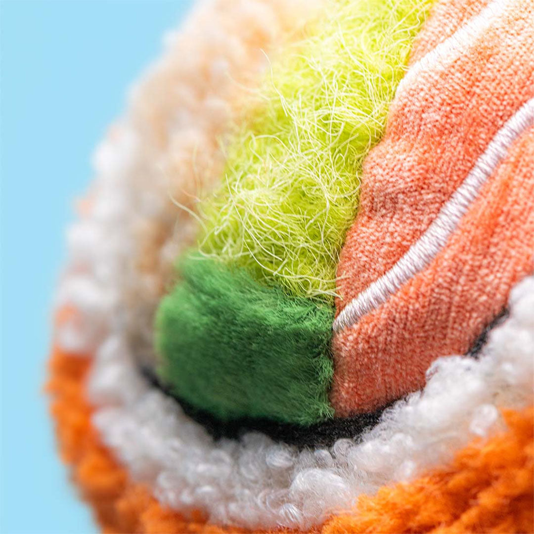 jellycat amuseables knuffelsushi codhi californian roll - 9 cm | A4CAL | 2