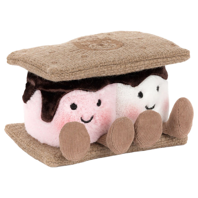 jellycat amuseables knuffelgebak s'mores - 7 cm | A4SMR | 