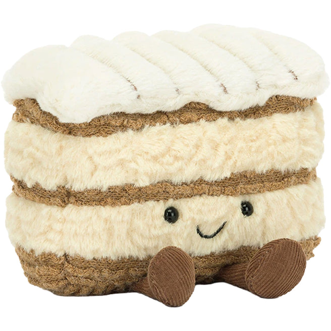 jellycat amuseables knuffelcake milie mille-feuille - 12 cm | A6MF | 