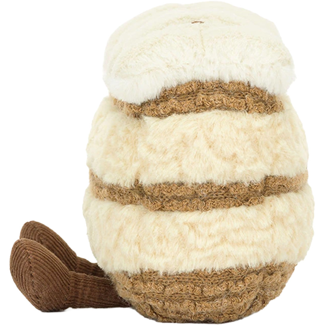 jellycat amuseables knuffelcake milie mille-feuille - 12 cm | A6MF | 2