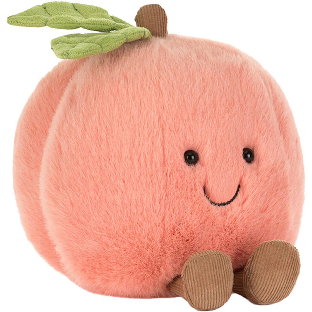 jellycat amuseables knuffelperzik - 14 cm | A6PEACH | 