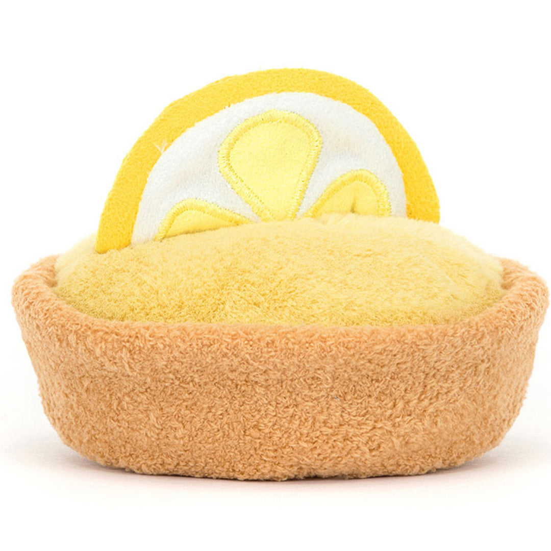 jellycat amuseables knuffeltaartje met citroen - 11 cm