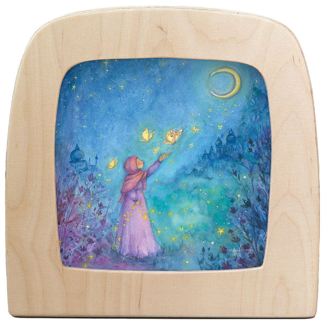 toverlux toverplaat voor toverlamp - luna butterflies | AI-SIL-LB | 