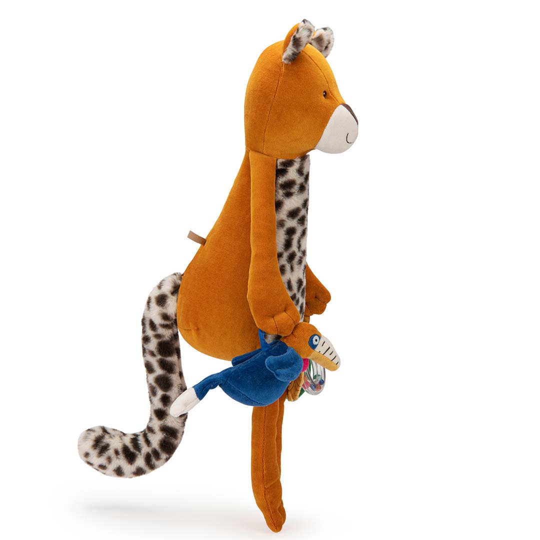 moulin roty activiteitenknuffel la forêt mawa - luipaard taïgo - 55 cm | 688076 | 1