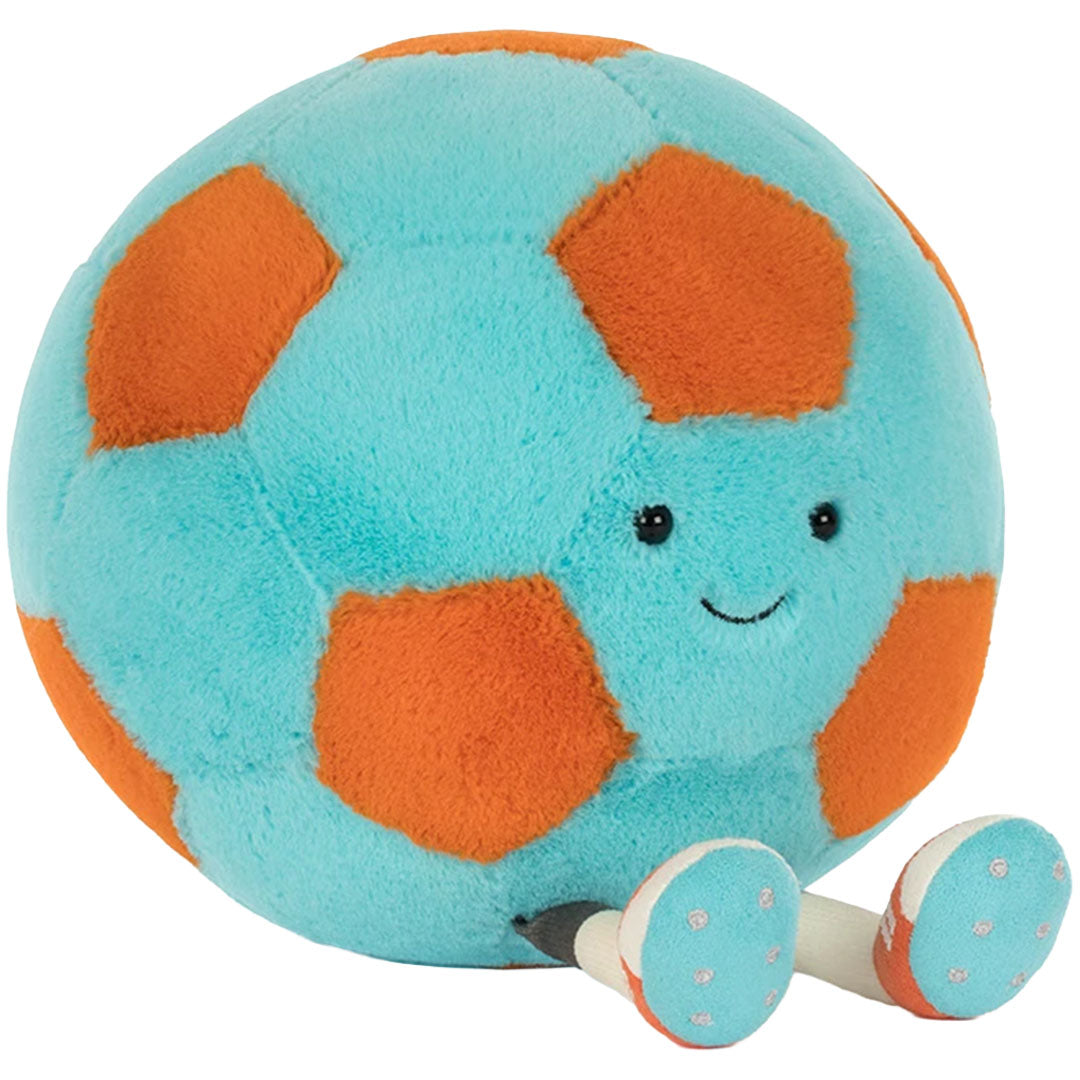 jellycat amuseables knuffelbal football - 27 cm | AS2FB | 
