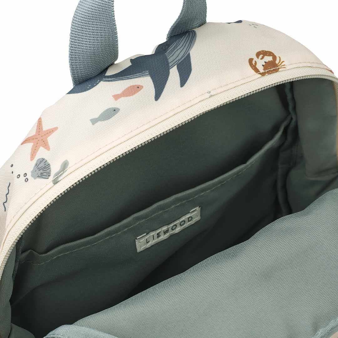 liewood peuterrugzak andreas - around the world - sandy - 27 cm | LW19643 | 3