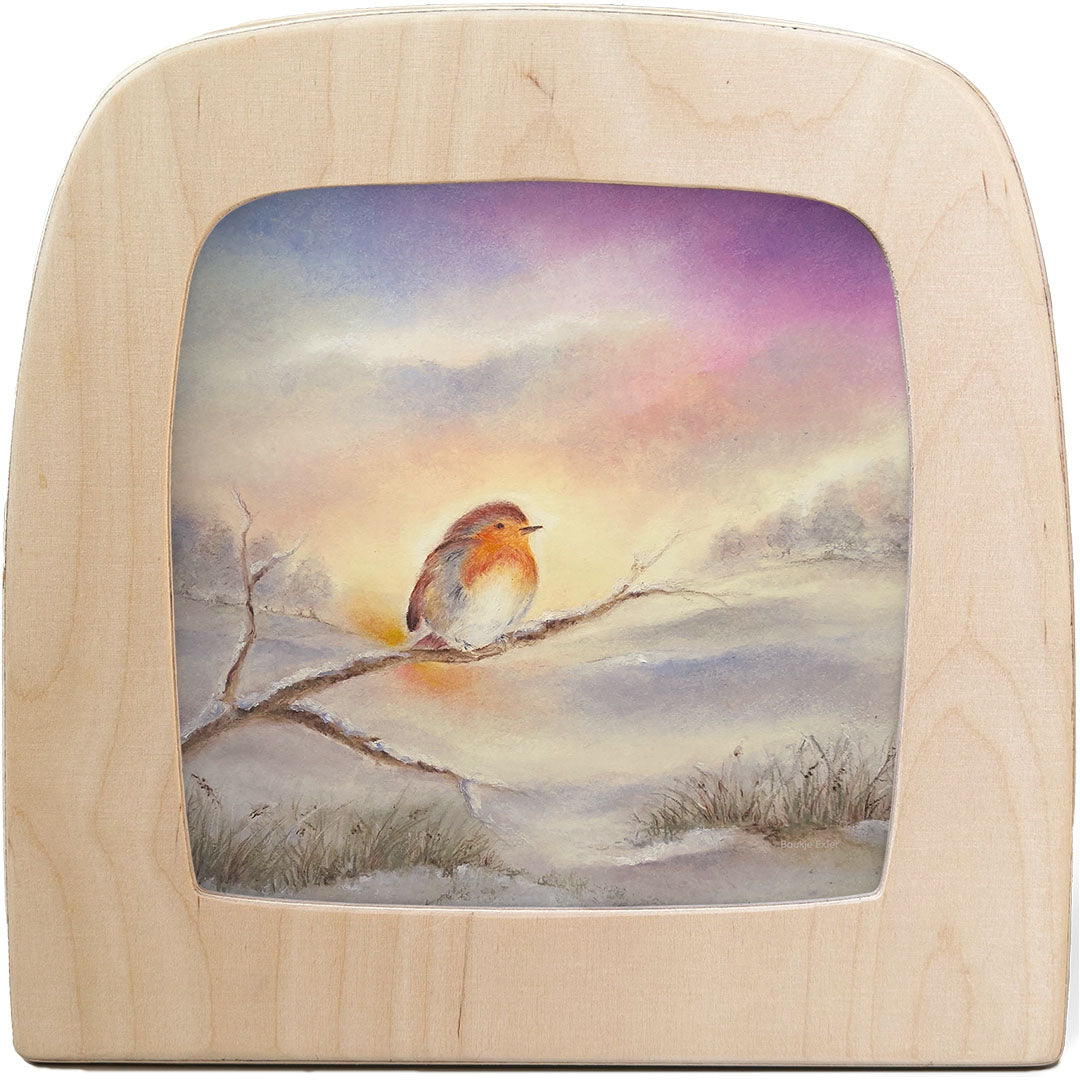 toverlux toverplaat voor toverlamp - winter robin | BA-SIL-WR | 