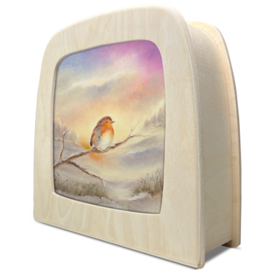 toverlux toverplaat voor toverlamp - winter robin | BA-SIL-WR | 2