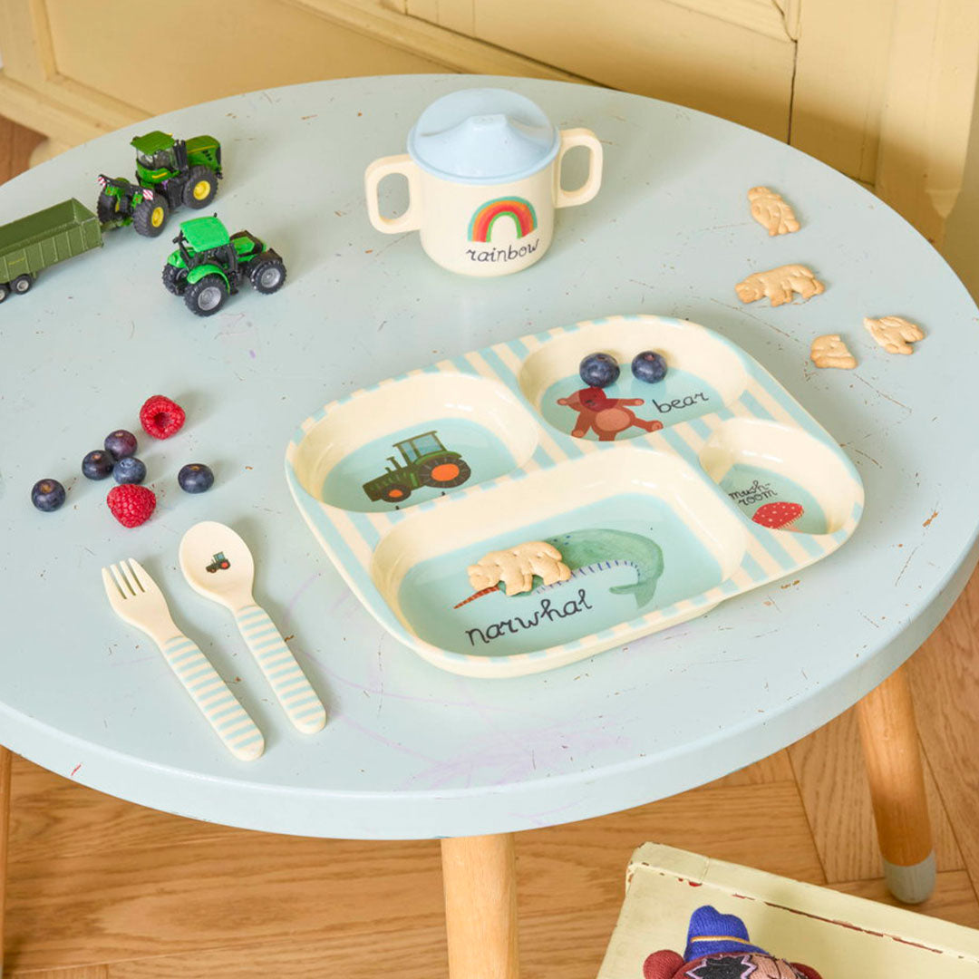 rice kinderservies abc - blue - 4st | BABOX-4ZABC | 2