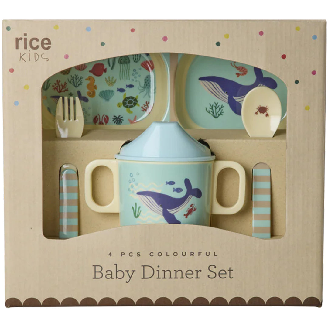 rice kinderservies blue ocean - 4st |  BABOX-4ZOCEB | 
