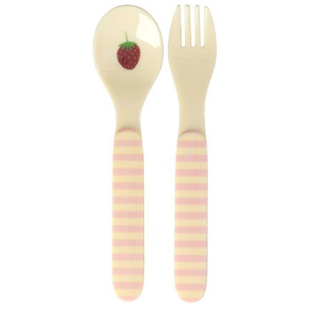 rice kinderbestek abc - pink - 2 st | BABSF-2ZABCI | 