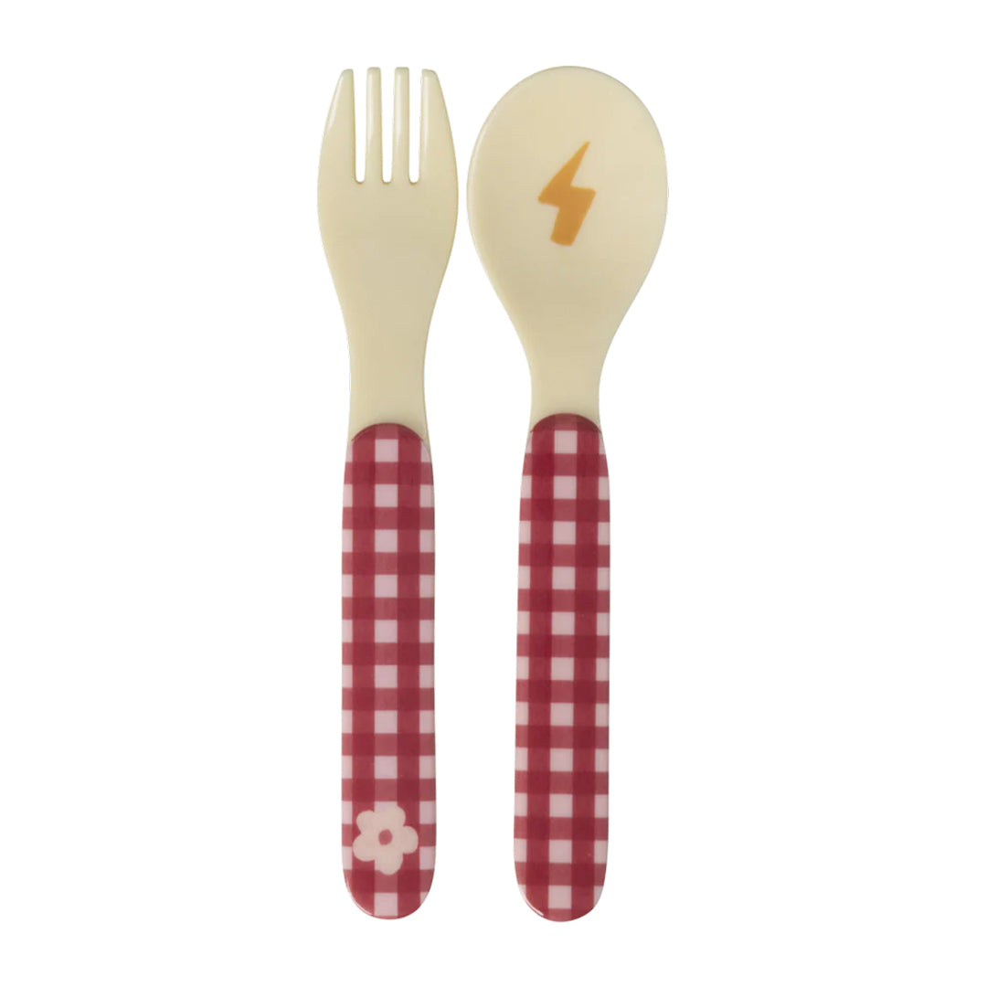 rice kinderbestek hero - roze - 2 st | BABSF-2ZHEROI | 