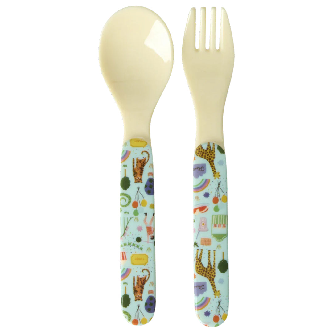 rice kinderbestek fun fair - mint - 2 st |  BABSF-FUFAMI | 