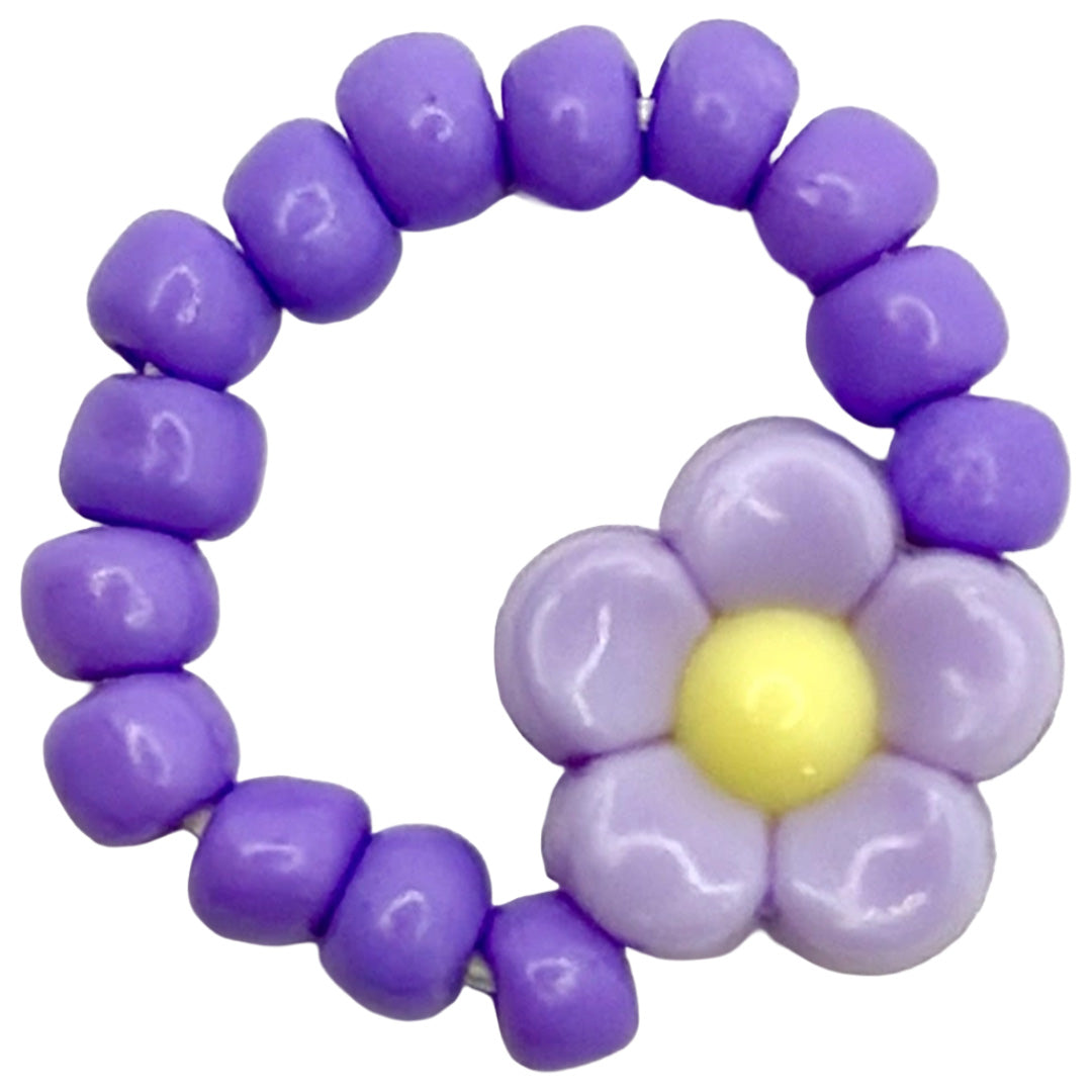 ratatam ring met bloem paars | RG-FLO06 | 