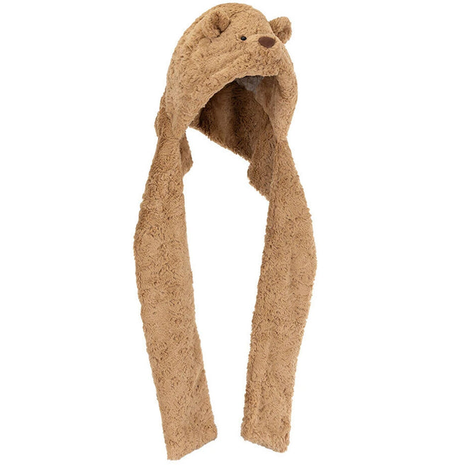 jellycat kindermuts met sjaal beer bartholomew | BARB4HOOD | 