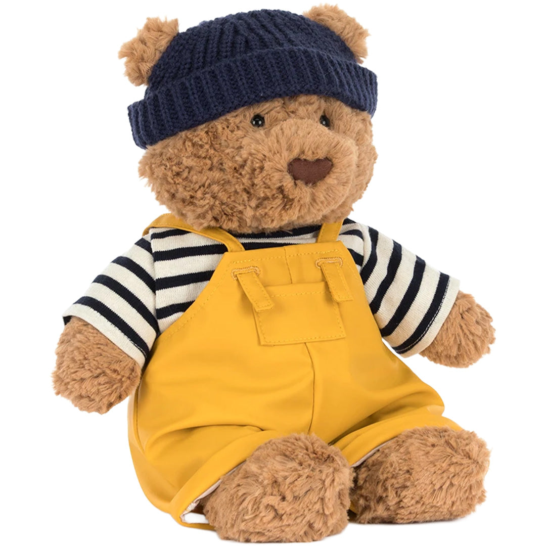 jellycat knuffelbeer bartholomew in zeemansoutfit - 26 cm | BARM2FM | 3