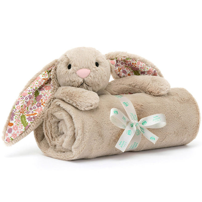 BLNK2BM | jellycat knuffeldekentje bashful konijn - beige - petal - 70x56 cm | 3