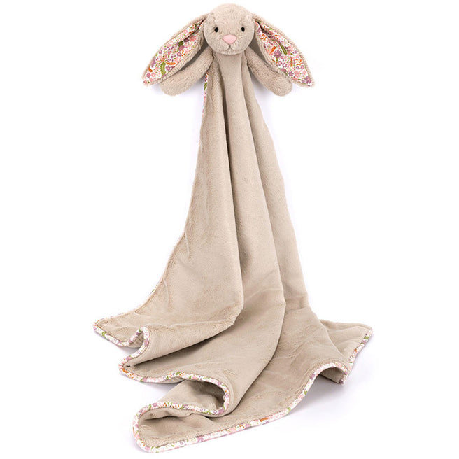 BLNK2BM | jellycat knuffeldekentje bashful konijn - beige - petal - 70x56 cm | 1