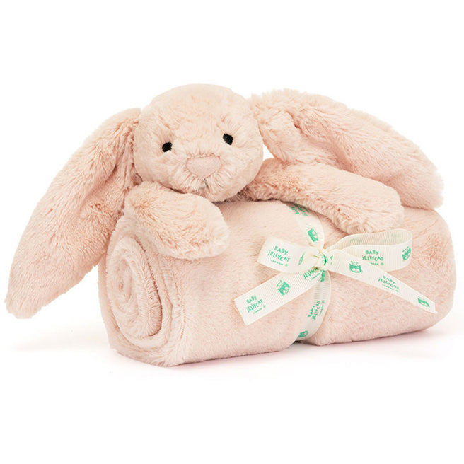 BLNK4BLU | jellycat knuffeldekentje bashful konijn - blush - 70x56 cm | 2
